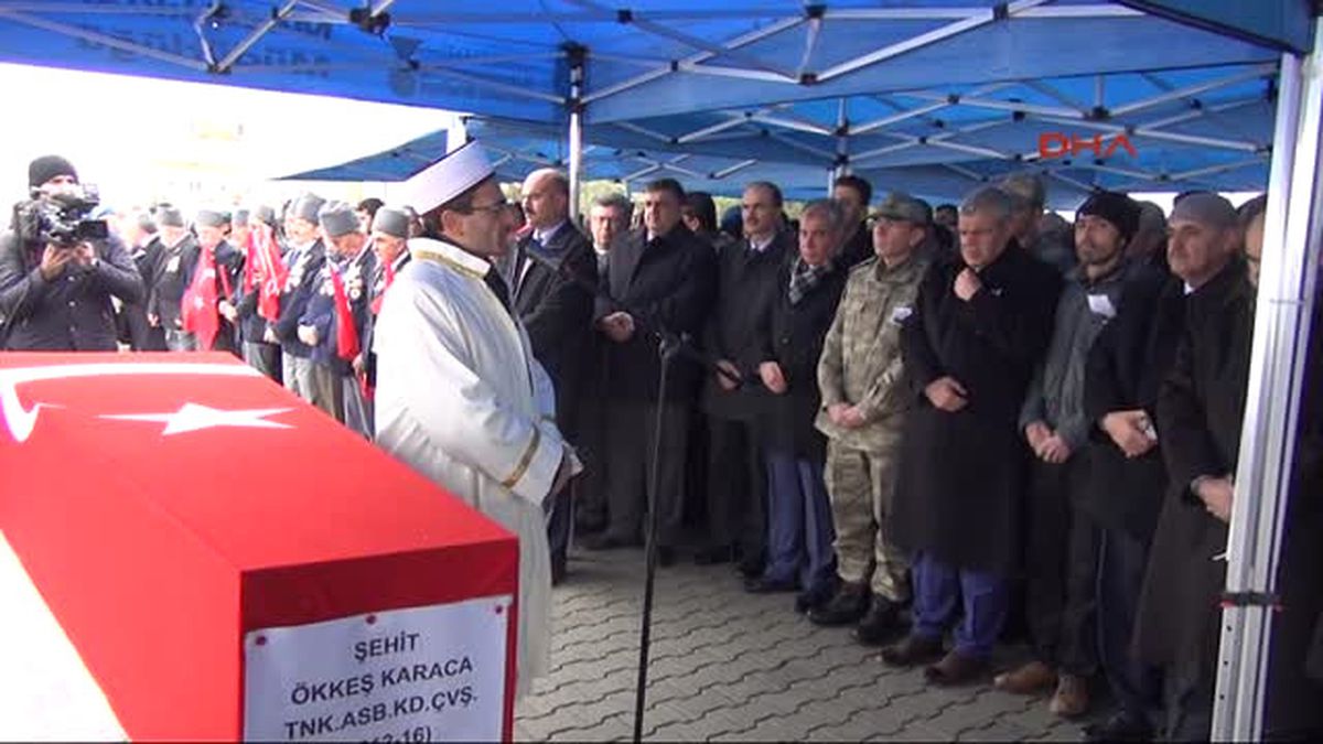 Kahramanmaraş Suriye\'de Şehit Olan Astsubay Ökkeş Karaca, Kahramanmaraş\'a Defnedildi-2