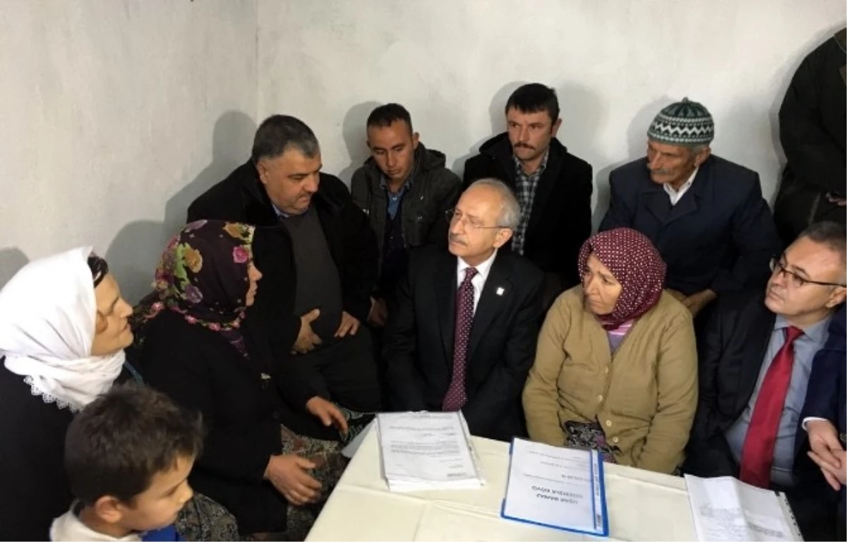 Kılıçdaroğlu, İcralık Olan Köylüleri Ziyaret Etti