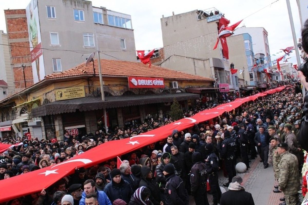 Kırklareli Şehidini Son Yolculuğuna Uğurladı