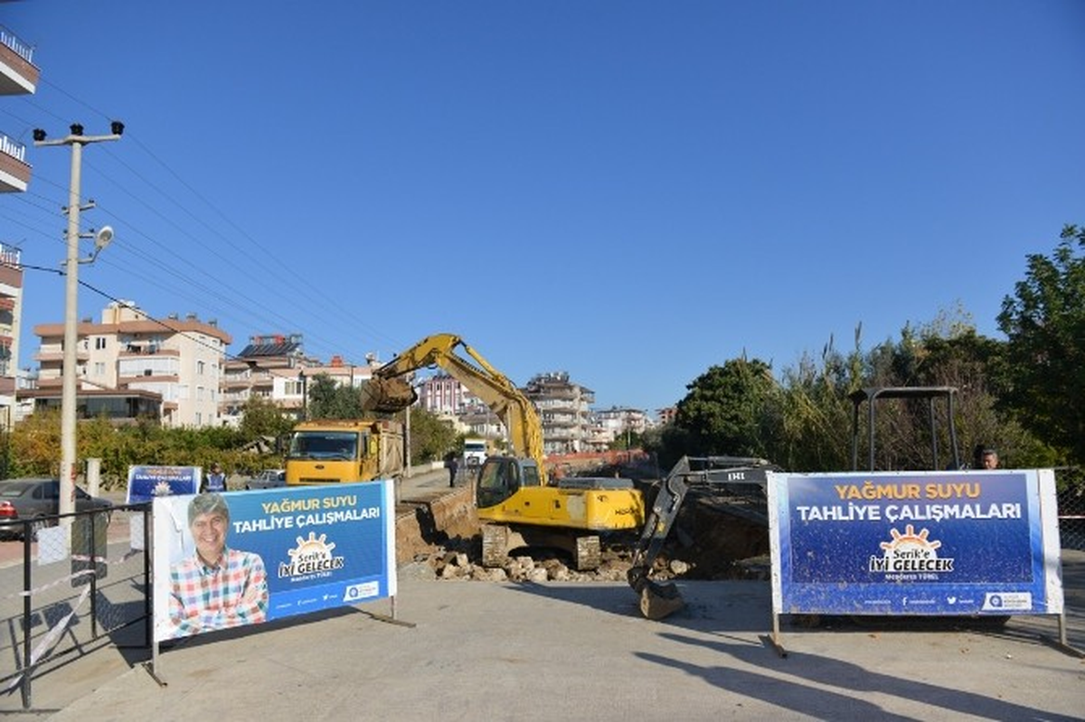 Serik Kız Deresi\'nde İkinci Etap Çalışmaları Başladı