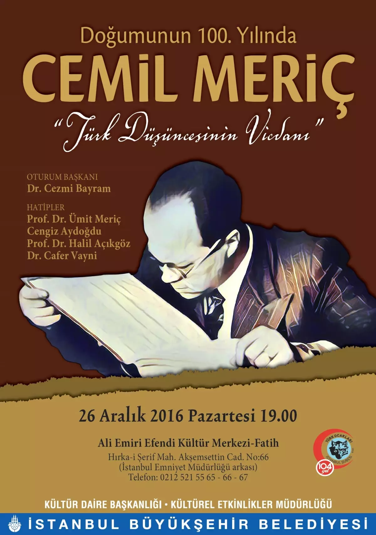 "Türk Düşüncesinin Vicdanı" Cemil Meriç 100 yaşında