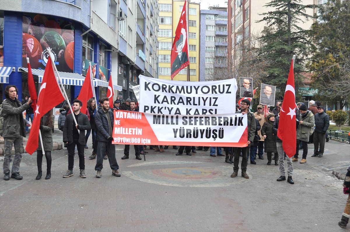 Eskişehir\'de "Teröre Karşı Milli Seferberlik" Yürüyüşü