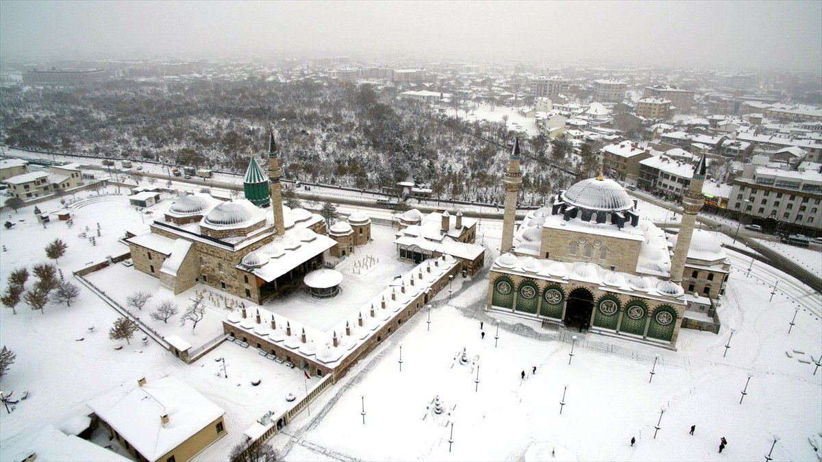 Konya\'da Kar Yağışı