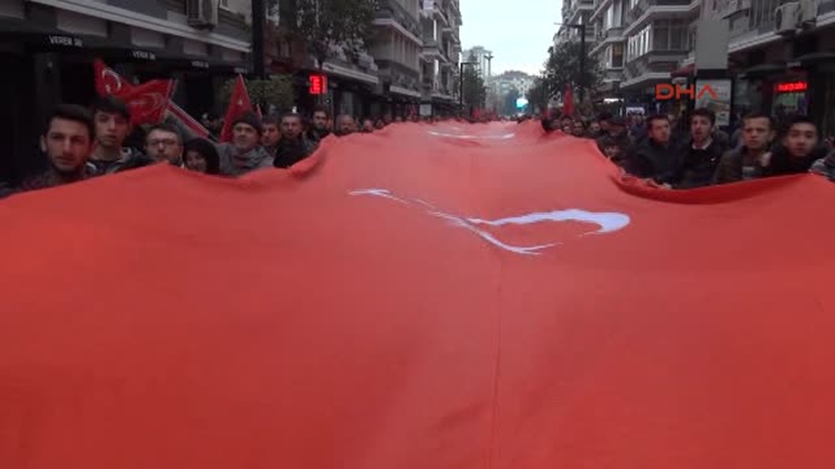 Samsun\'da Terörü Protesto Mitingine 5 Bin Kişi Katıldı