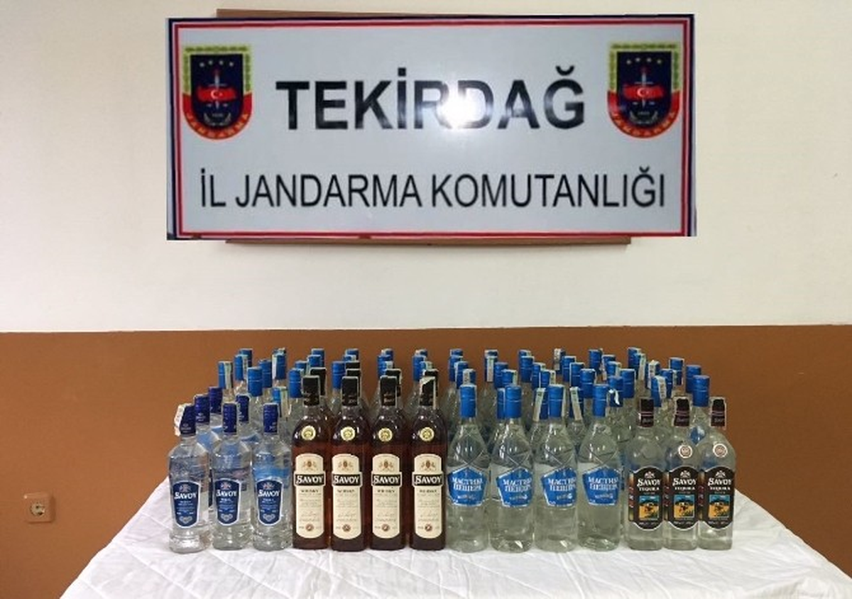 Saray İlçesinde Kaçak İçki Operasyonu