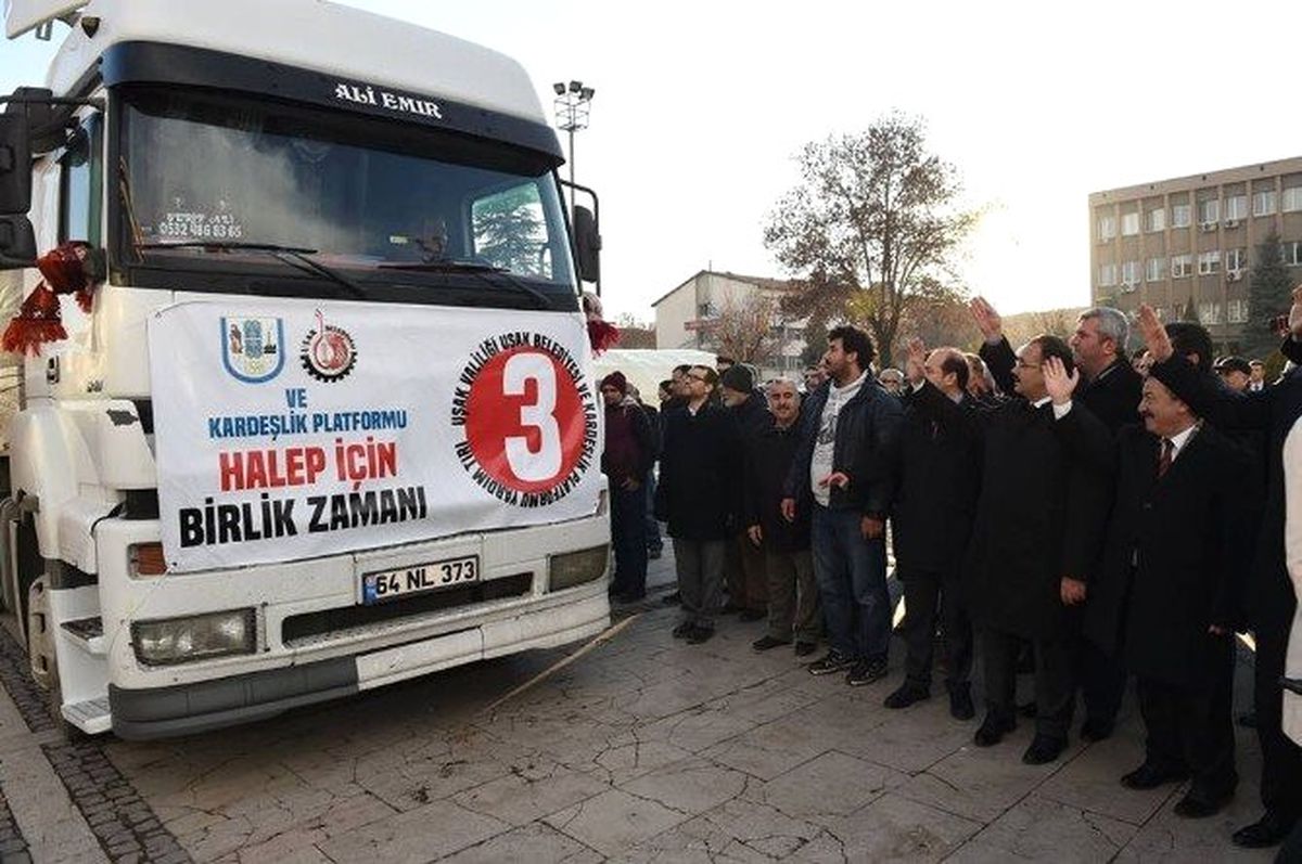 Uşak\'tan Halep\'e Yardım