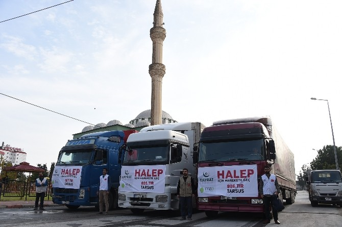 Hayrat Vakfı Suriye\'ye 3 Tır Yardım Gönderdi