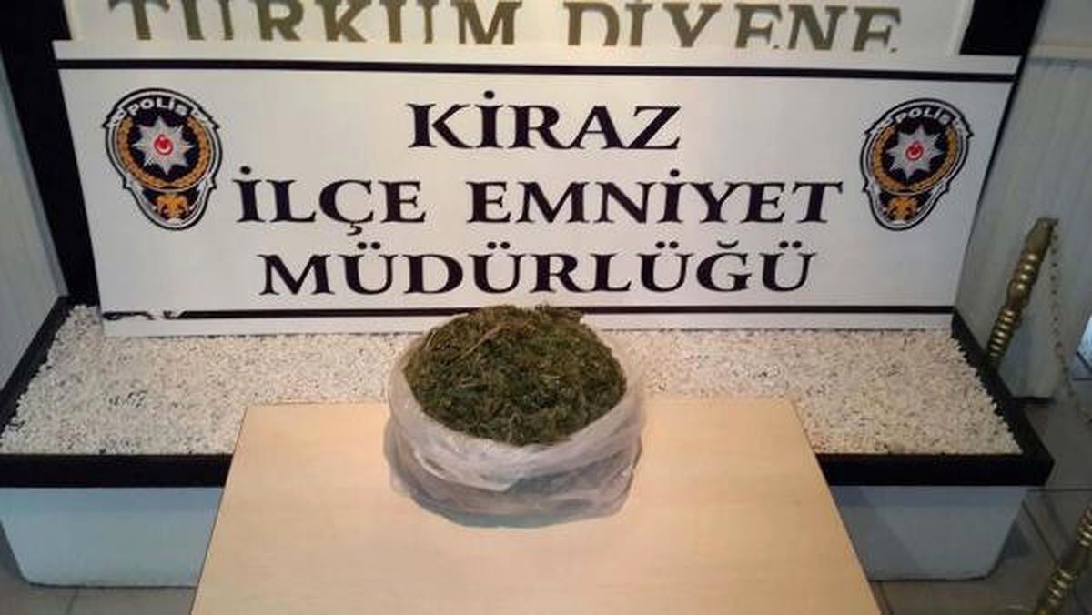 Kiraz\'da 2 Kilo Esrar Ele Geçirildi