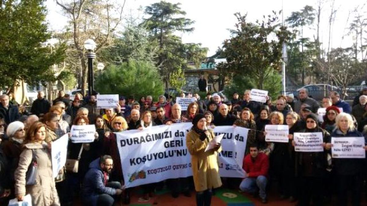 Koşuyolu Gönüllüleri\'nden Avrasya Tüneli Eylemi