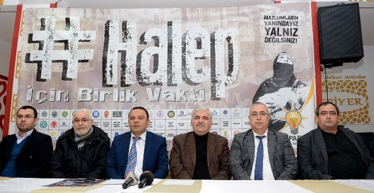 Aksaray\'da "Halep İçin Birlik Vakti" Kampanyası