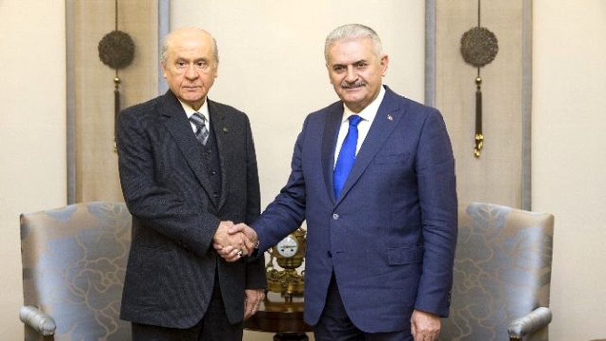 Başbakan Yıldırım-Bahçeli Görüşmesi Sona Erdi