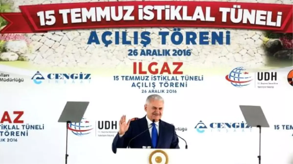 Başbakan Yıldırım, Ilgaz 15 Temmuz İstiklal Tüneli\'ni Hizmete Açtı 5