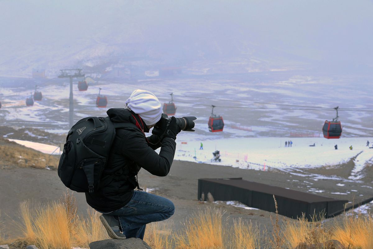 Fotoğrafçılar Erciyes Dağı\'nda