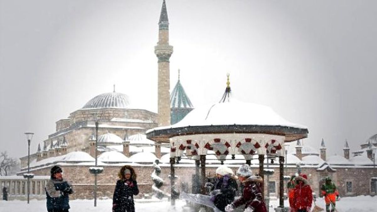 Konya\'da İl Merkezinde Okullara Kar Tatili