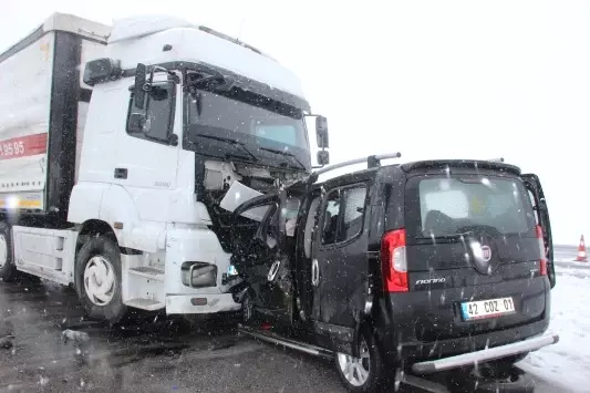 Konya'da Trafik Kazası: 1 Ölü, 1 Yaralı - Son Dakika