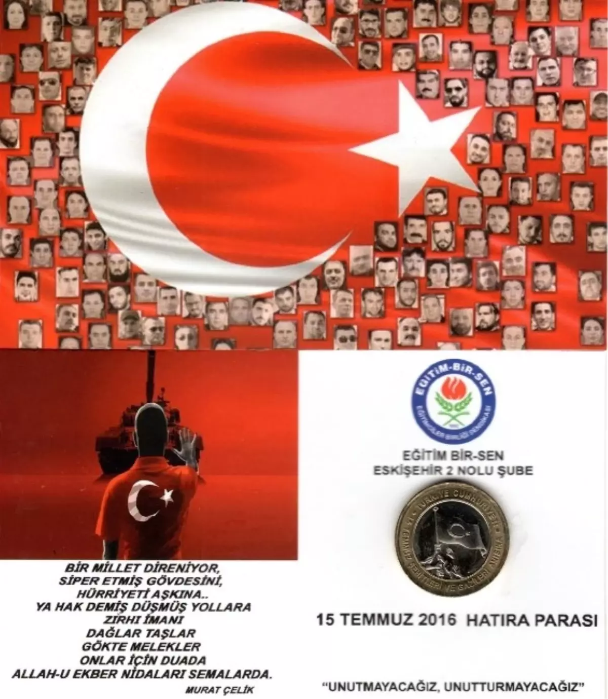 Üyelerine, \'15 Temmuz Şehitleri ve Gazileri Anısına\' Bastırılan Hatıra Paraları Dağıttılar