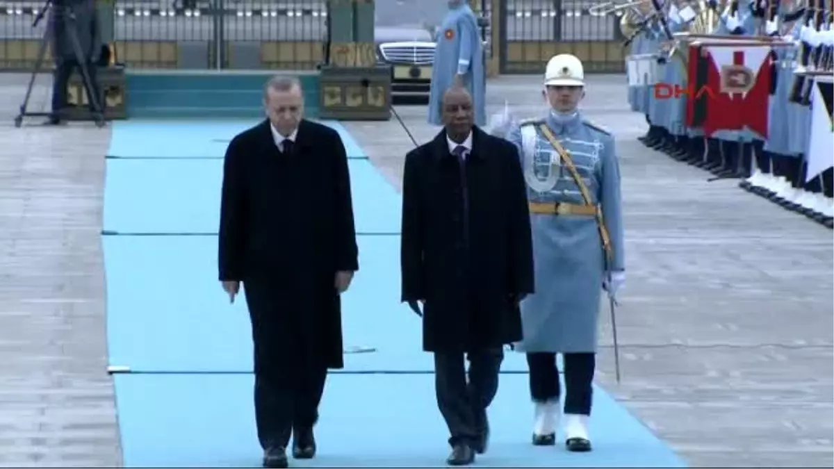 Cumhurbaşkanı Erdoğan, Gine Cumhurbaşkanı Alpha Conde\'yi Resmi Törenle Karşıladı (2)