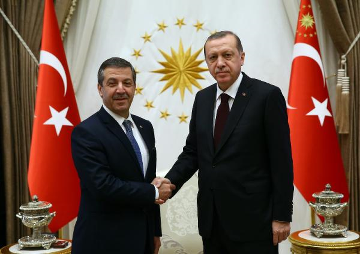 Cumhurbaşkanı Erdoğan, KKTC Dışişleri Bakanı Ertuğruloğlu\'nu Kabul Etti