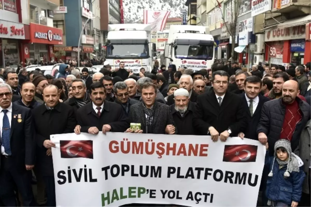 Gümüşhane\'den Halep\'e Yol Açtılar