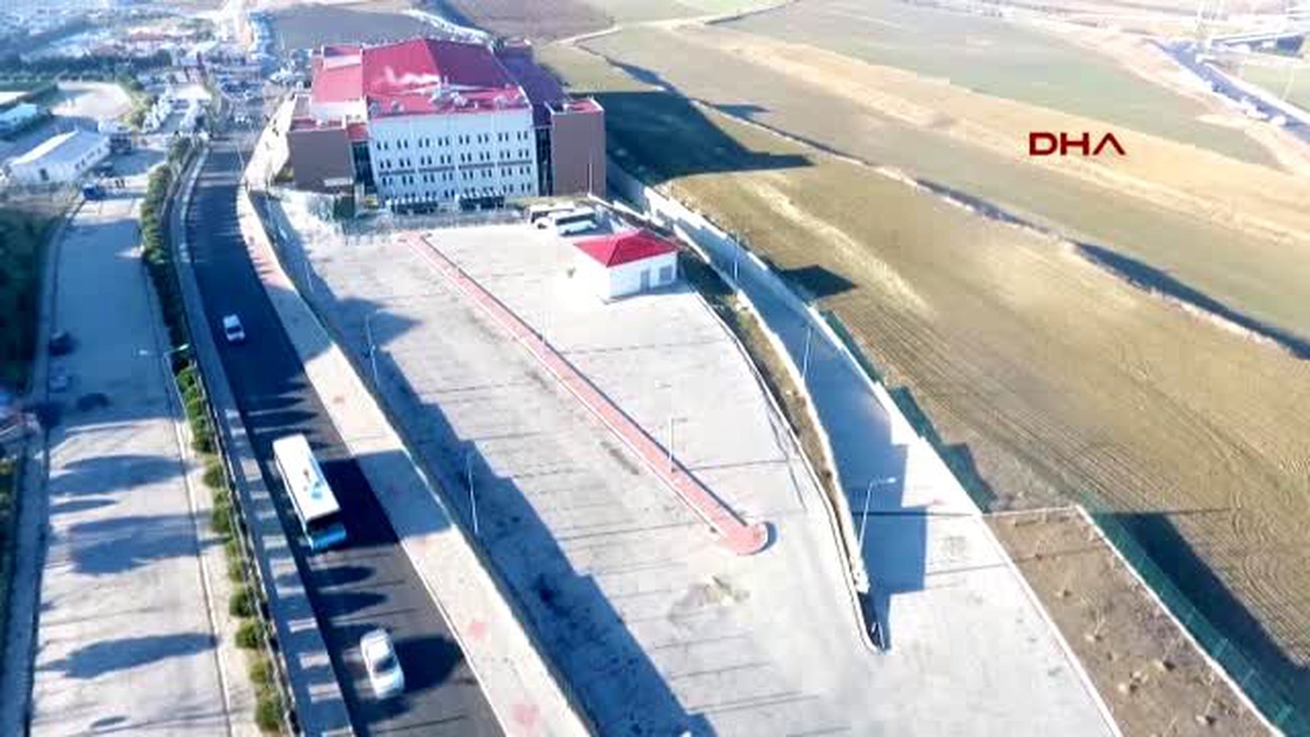 Silivri\'de Darbe Davasının Görüldüğü Duruşma Salonu Havadan Görüntülendi