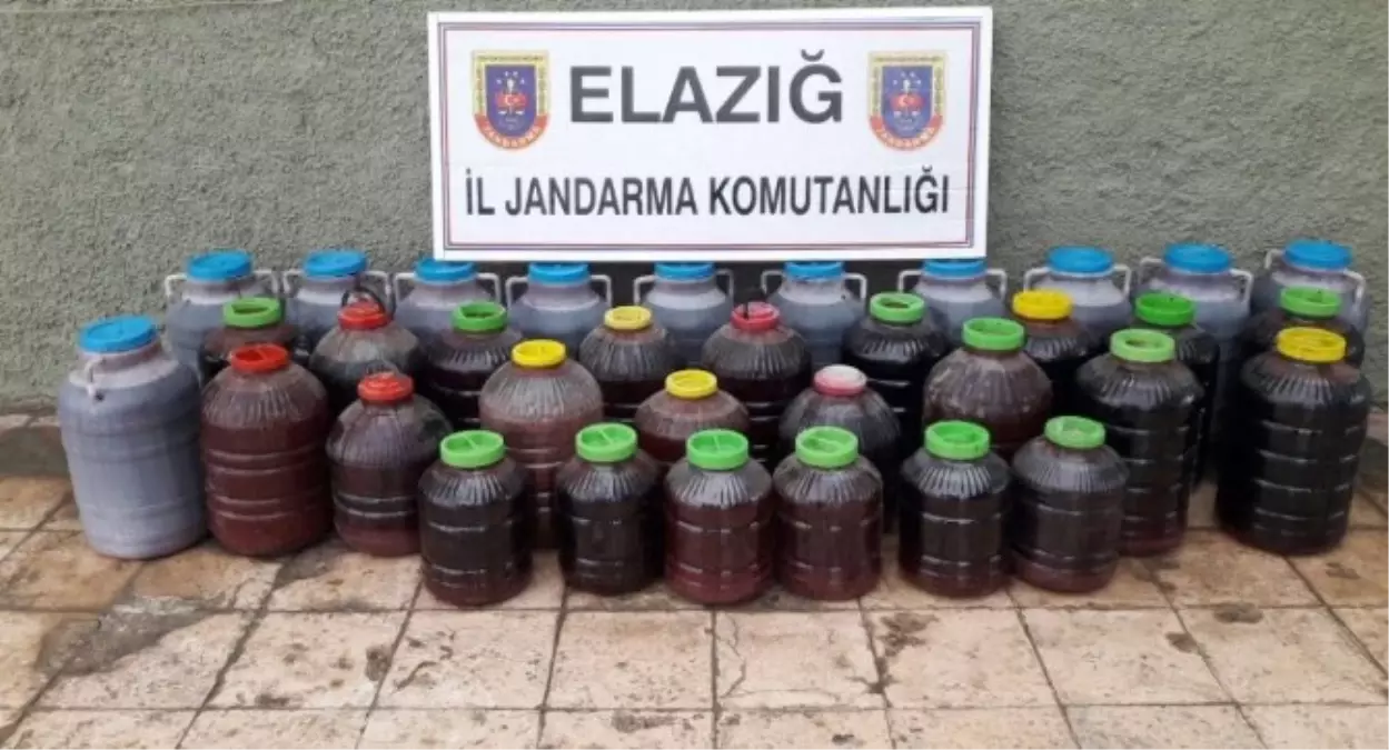 Elazığ\'da 920 Litre Kaçak İçki Ele Geçirildi