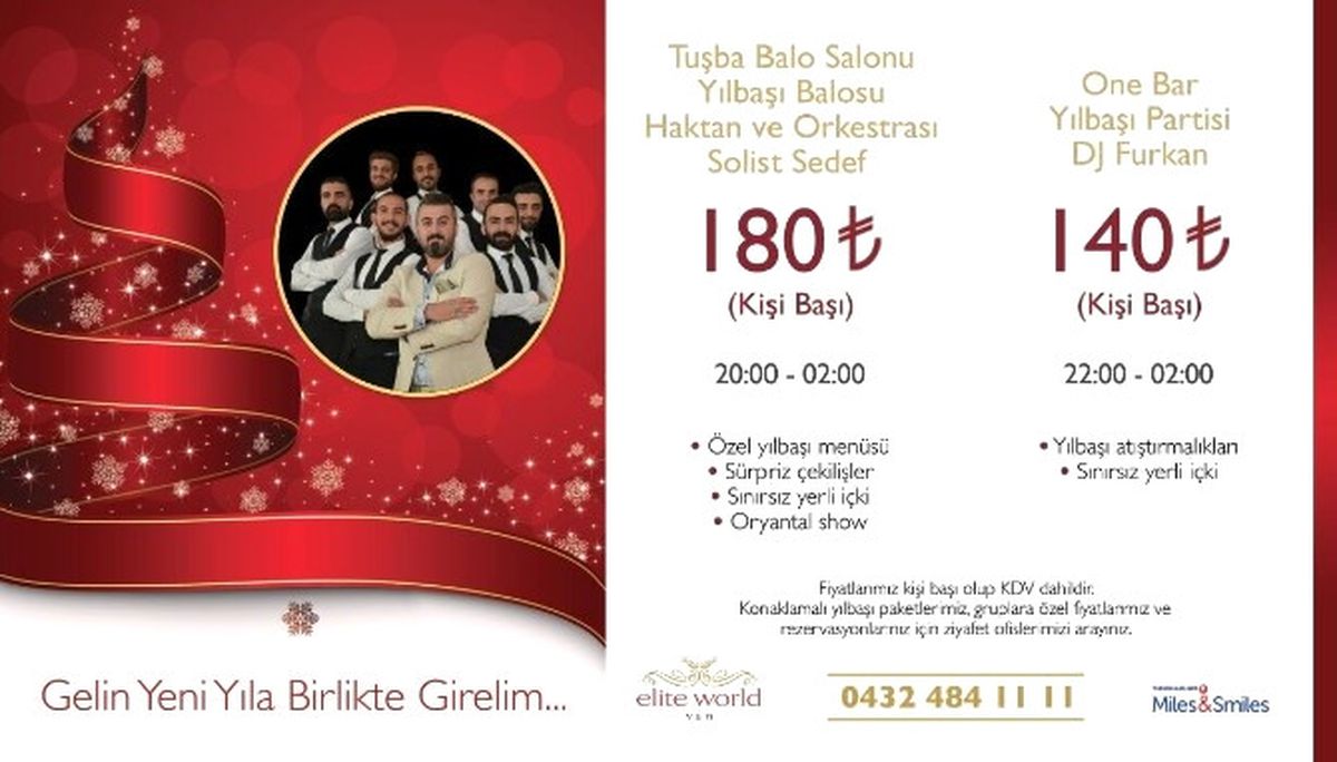 Elite World Hotel\'den Muhteşem Yılbaşı Programı