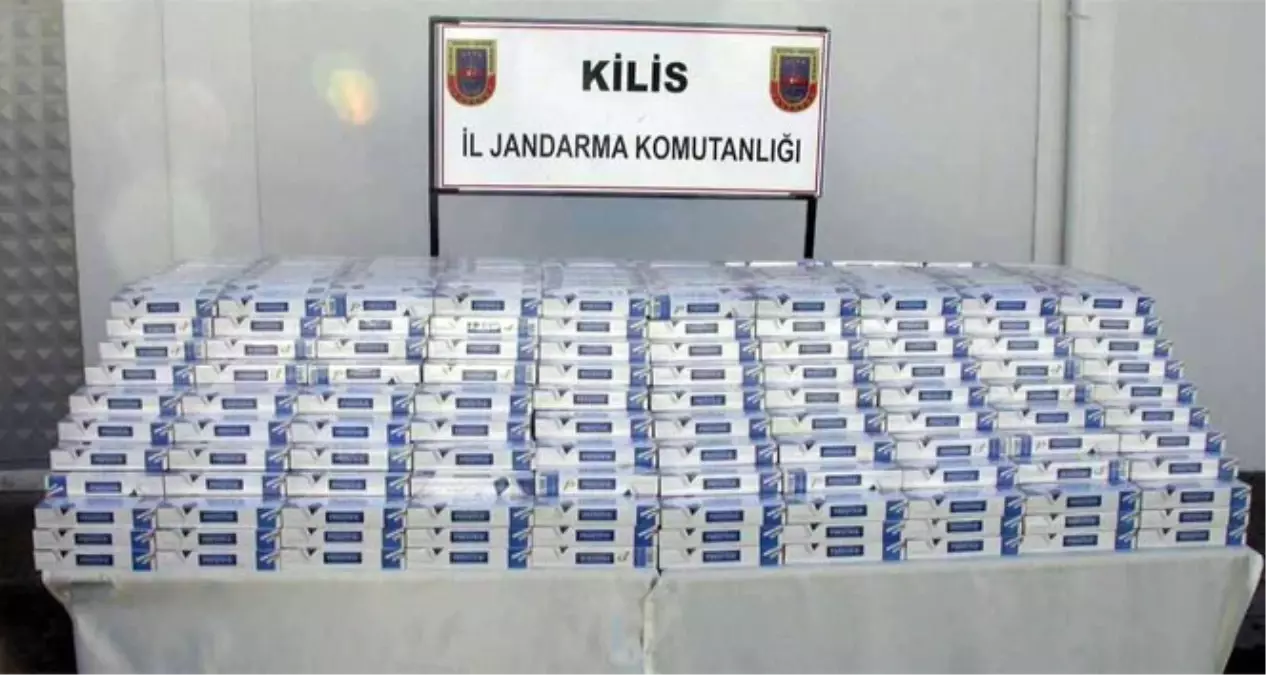 Kilis\'te 11 Bin 500 Kaçak Sigara Ele Geçti