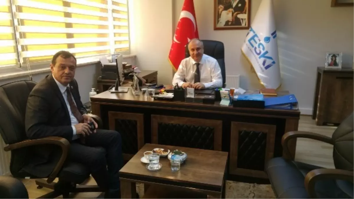 Muratlı Belediye Başkanından Genel Müdür Başa\'ya Ziyaret