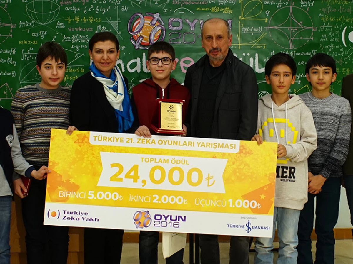 Türkiye 21. Zeka Oyunları Yarışması "OYUN 2016" Sonuçlandı