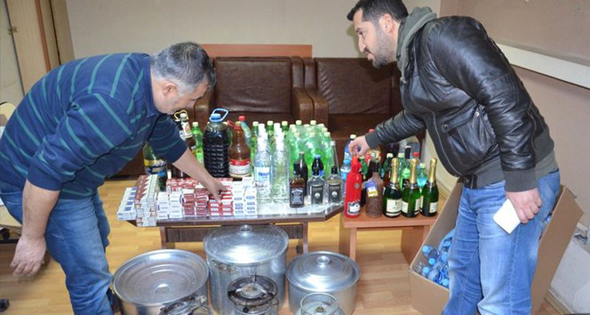 Aksaray\'da İçki ve Sigara Denetimi