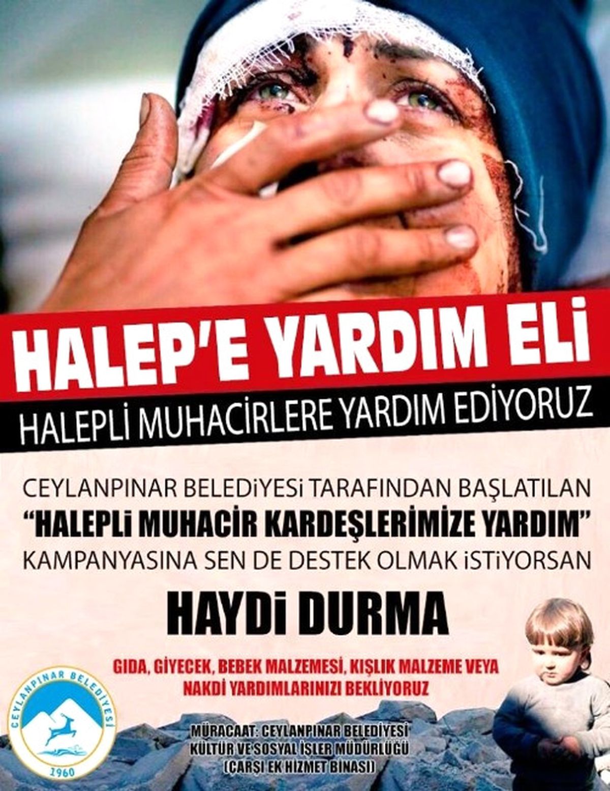 Ceylanpınar\'dan Halep\'e Yardım