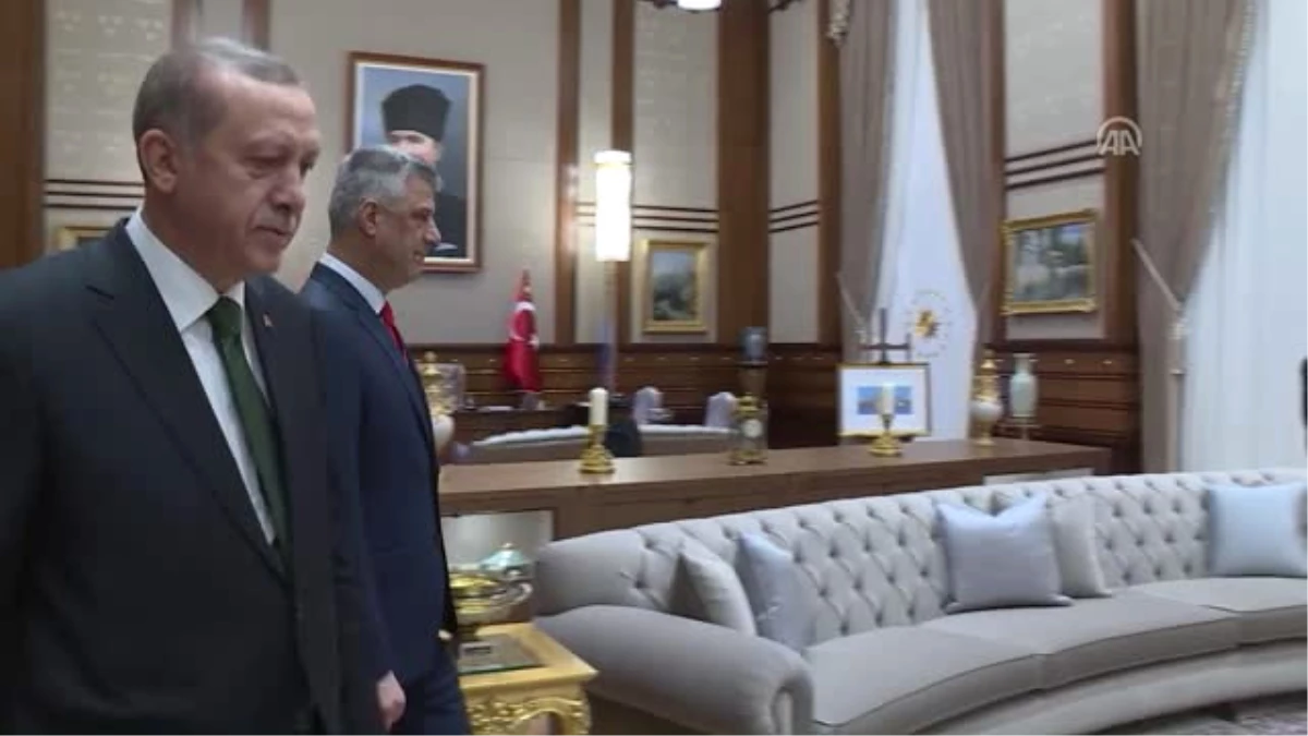Cumhurbaşkanı Erdoğan, Kosova Cumhurbaşkanı Taçi Ile Bir Araya Geldi