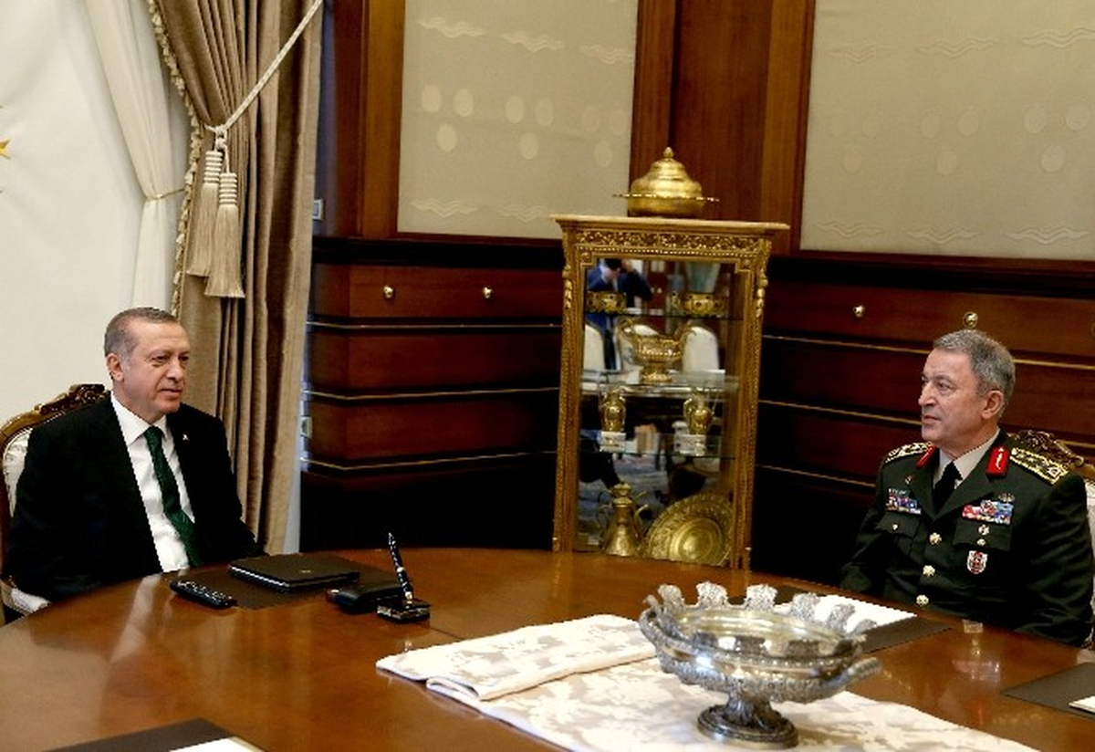 Cumhurbaşkanı Erdoğan, Orgeneral Akar\'ı Kabul Etti