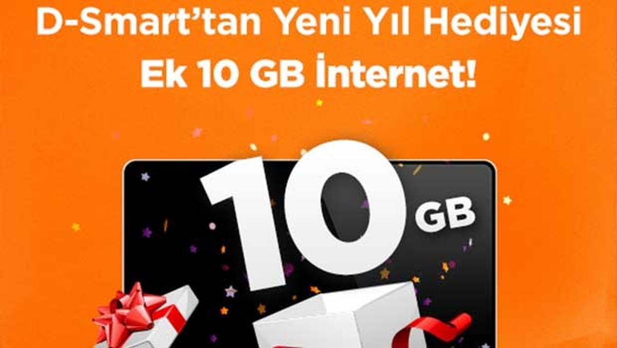 D-Smart\'tan Yeni Yıl Hediyesi Ek 10 Gb İnternet!