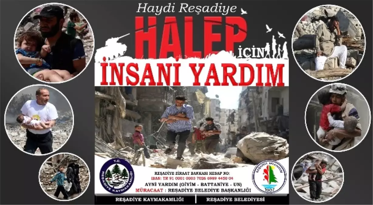 Reşadiye\'de Halep\'e Yardım Kampanyası