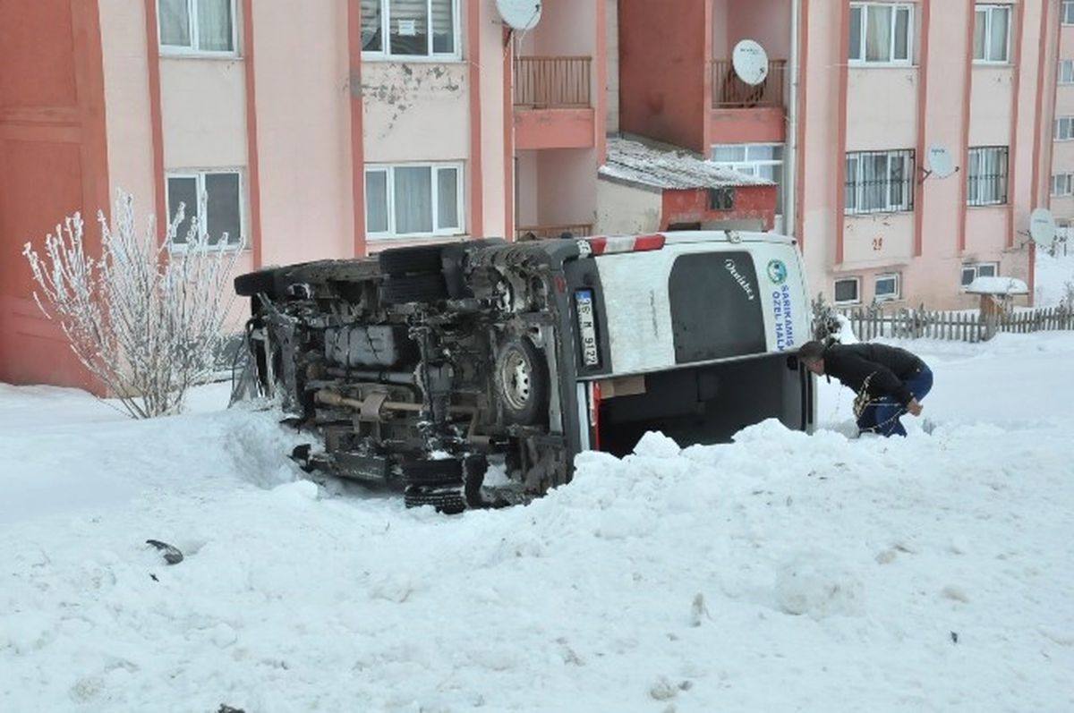 Sarıkamış\'ta Trafik Kazası