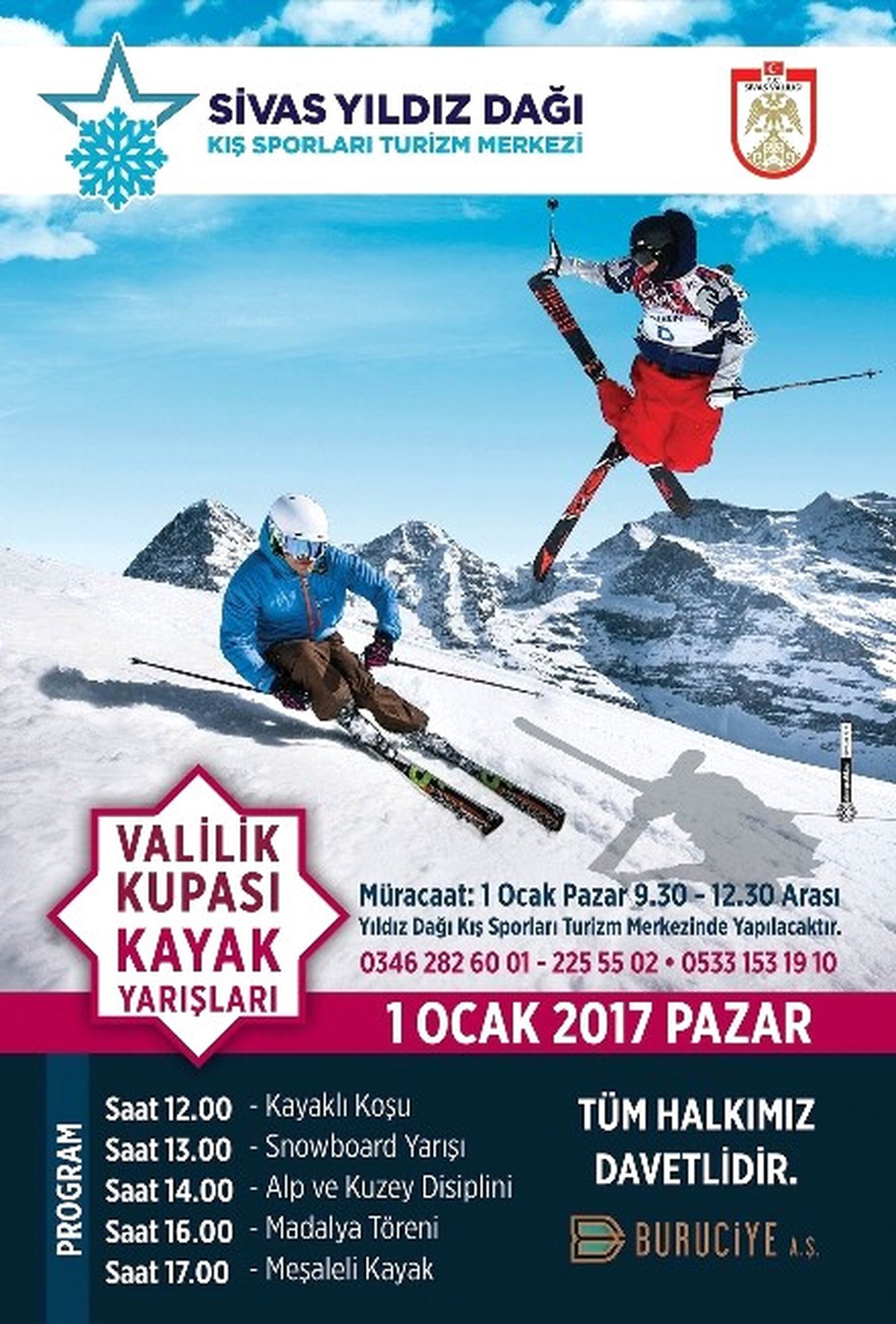Yıldız Dağı\'nda \'Valilik Kupası Kayak Yarışmaları\' Yapılacak