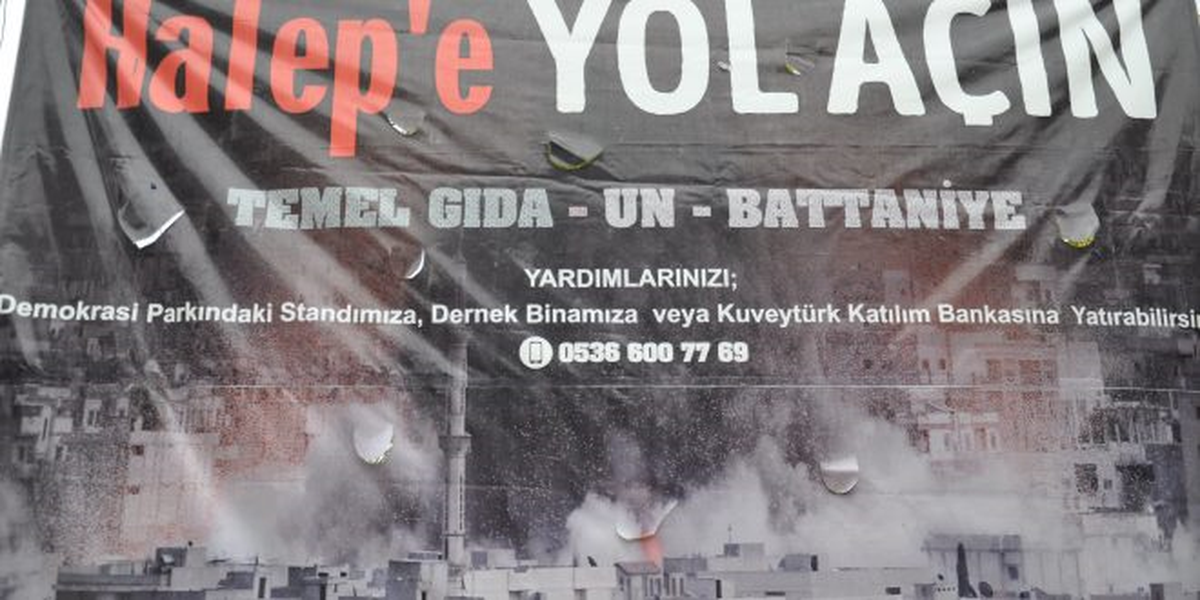 Bilecik\'te "Halep\'e Yol Açın" Yardım Kampanyası