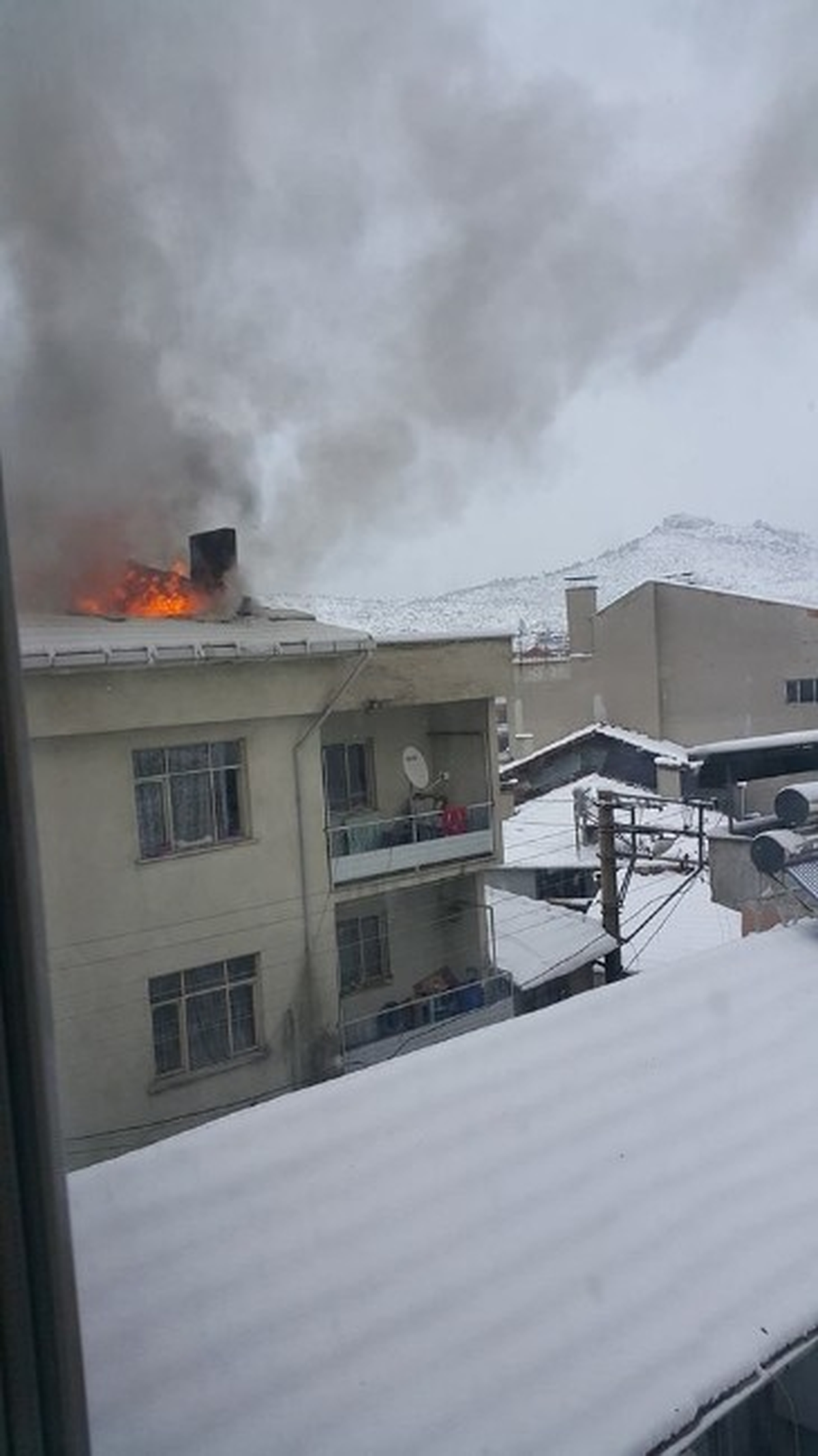 Dursunbey\'de Korkutan Yangın