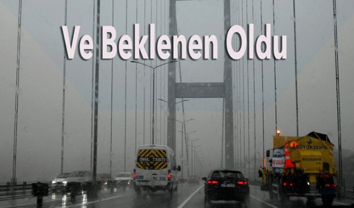 İstanbul\'a Beklenen Kar Geldi