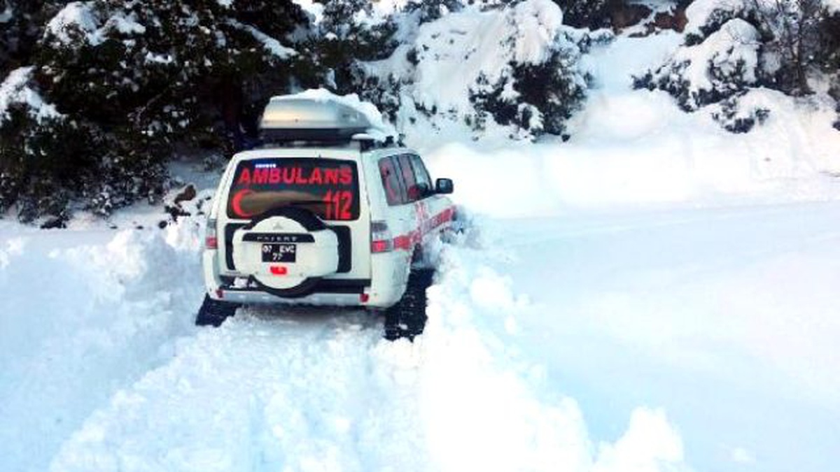 Koah Hastasının İmdadına Paletli Ambulans Yetişti