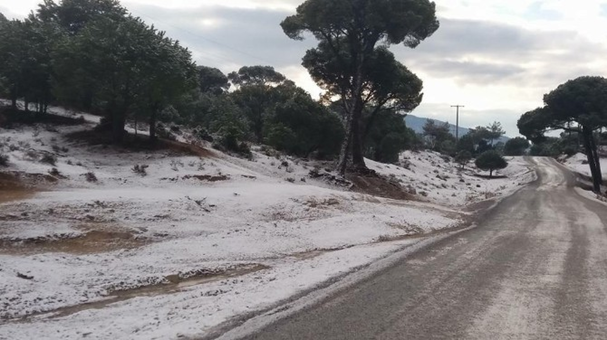 Milas\'ın Yüksel Kesimlerinde Kar Yağışı Etkili Oldu