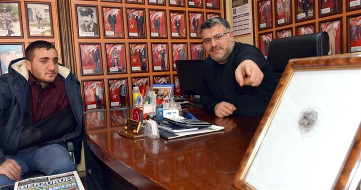Şehit Annesinin Saçları Tablo Oldu