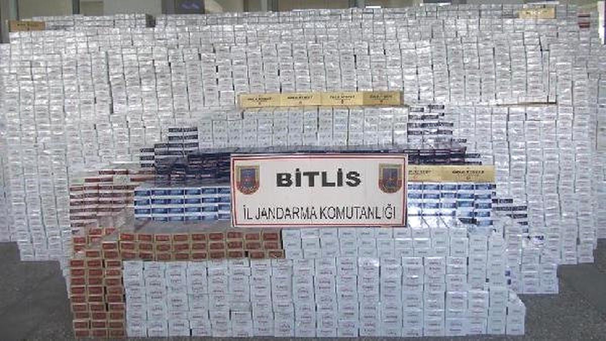 Bitlis\'te 20 Bin 110 Paket Kaçak Sigara Ele Geçirildi