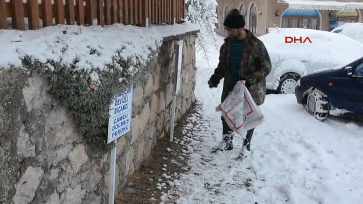 Denizli\'de Kar Hayatı Olumsuz Etkiledi