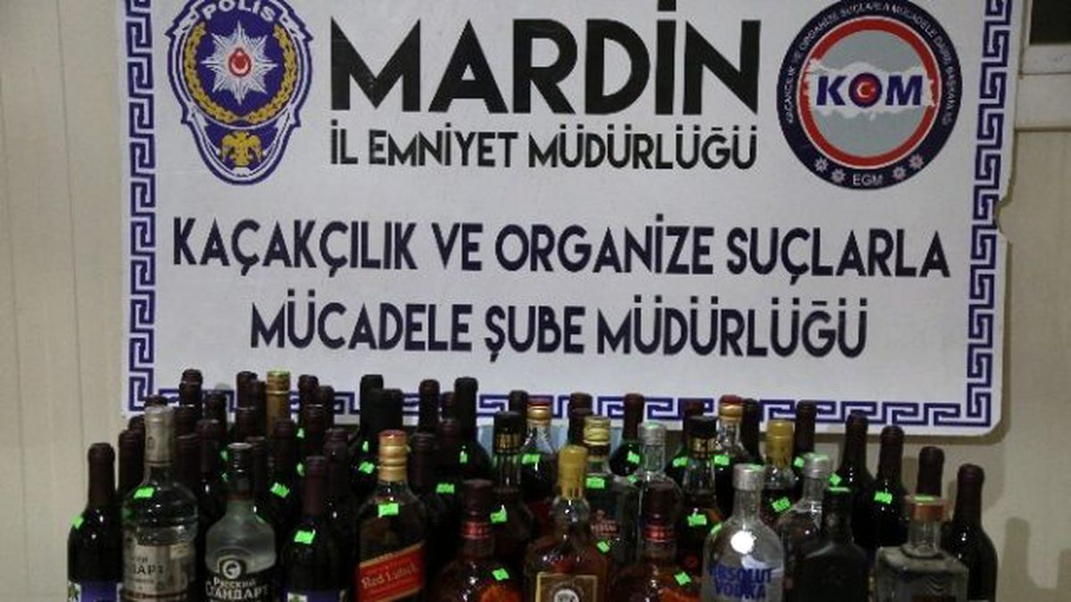 Mardin\'de Kaçak İçki Operasyonu