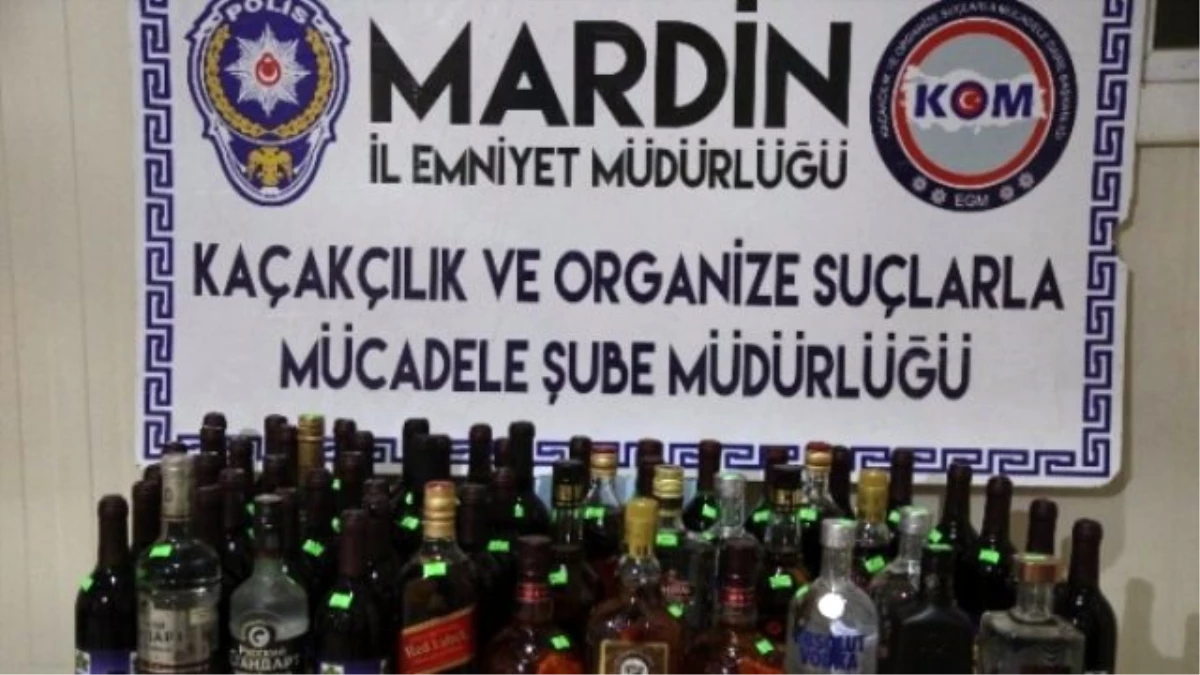 Mardin\'de Kaçak İçki ve Sigara Ele Geçirildi