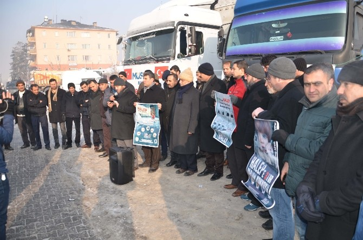 Muş\'tan Halep\'e 3 Tır Un Yardımı