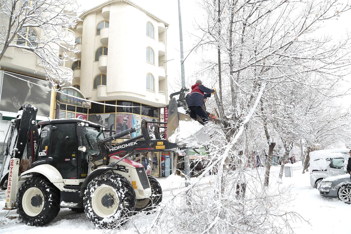 Nevşehir Belediyesi Kar Mücadelesinde