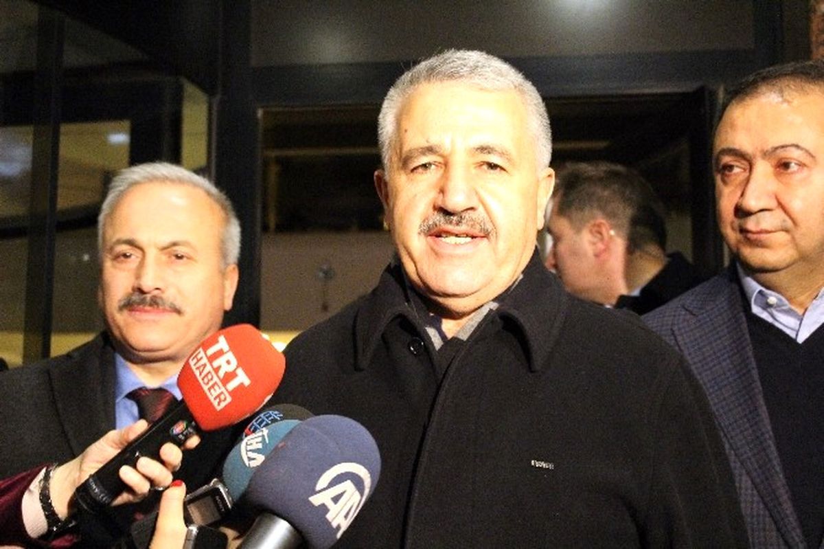 Ulaştırma Bakanı Arslan TBMM Başkanı Kahraman\'ı Ziyaret Etti